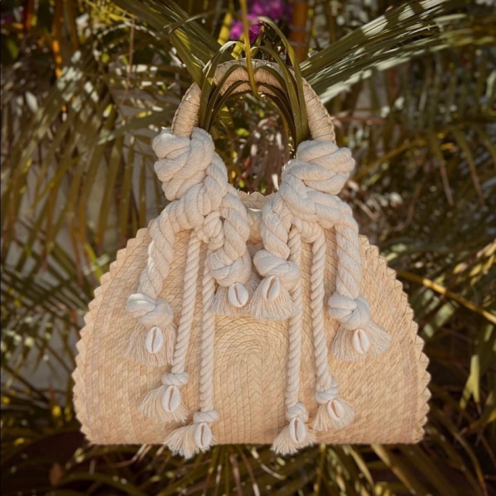 Natural Palm Leaf Purse